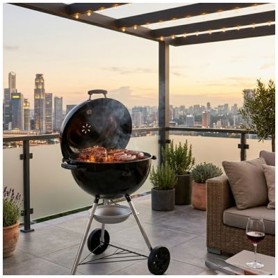 barbecue a carbonella da esterno