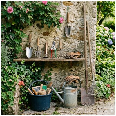 rastrello per giardino
