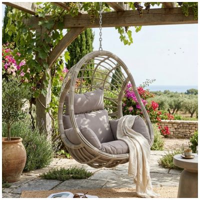 sedia a dondolo da giardino