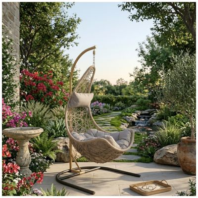 sedia a dondolo da giardino