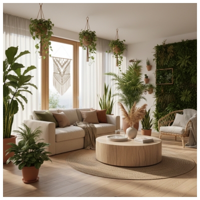 angolo verde in casa