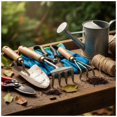 attrezzi per giardinaggio