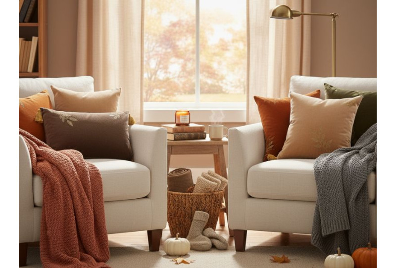 Trasforma la Casa in Autunno: Tessuti, Colori e Comfort 
