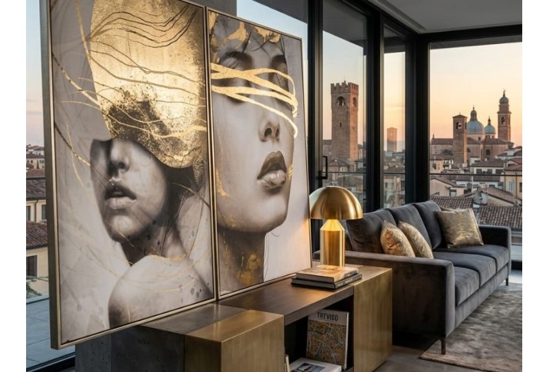 Volti d'Autore: Quadri Moderni per Decorare il Soggiorno